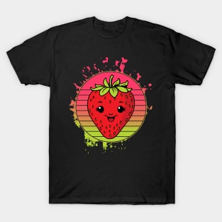 Cute Soft strawberry, for enthusiasts Fruit, daughter matching mom T-Shirt